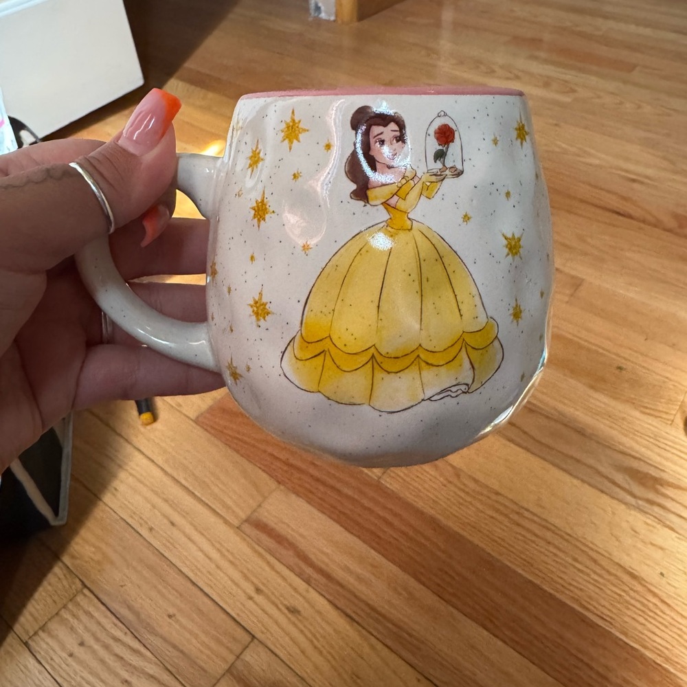 Disney Princess Belle Mug - Yellow and White